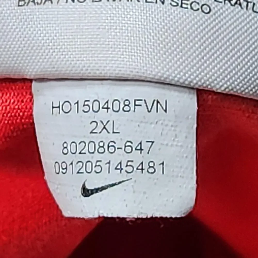 NIKE Golf Polo Shirt Mens 2XL Red Gradient Tour Performance Dri-FIT 802086-647